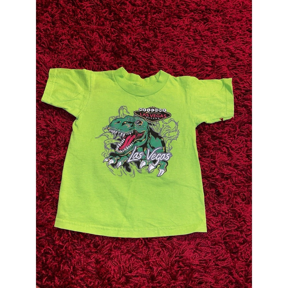 Brand new Neon Green Las Vegas T-Rex T-Shirt - Size 4T Welcome To Las Vegas